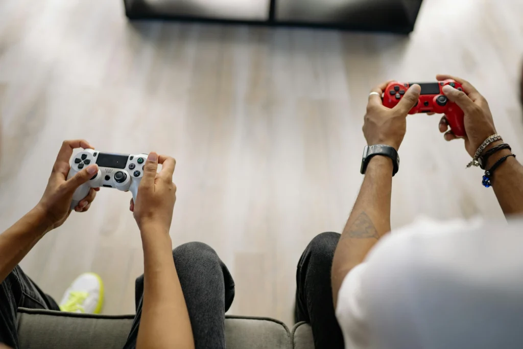 Motiv för sida om spelvärdering, gamingrum och spelrelaterad utrustning